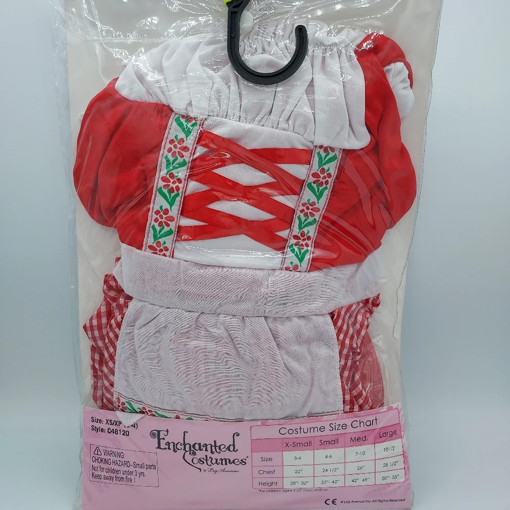 *SHIPS SAME/NEXT DAY!* New Red Riding Hood Costume Size XSmall 3-4
